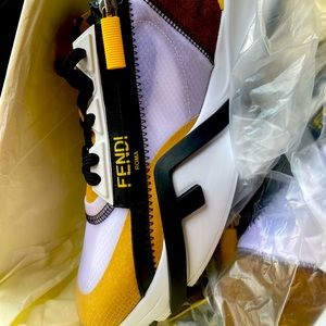 Fendi Flow Multicolored Nylon Low Tops